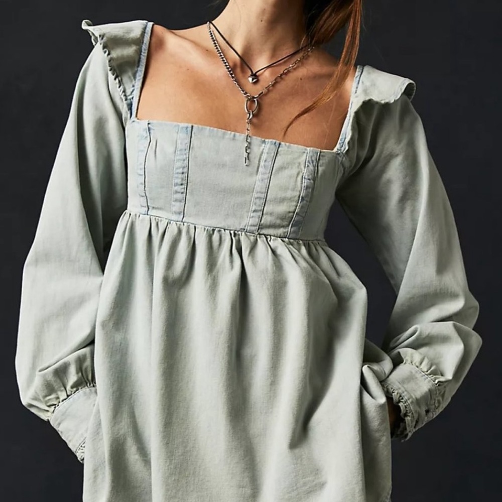 COPY - Free people denim tunic/dress. Brand new, never worn!